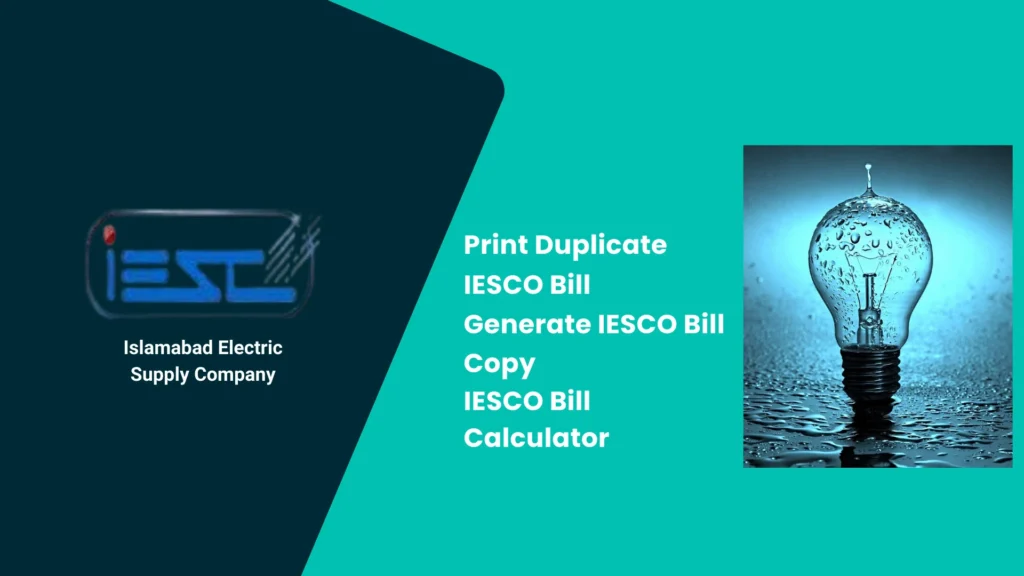 HOME 1 Smart Way to Check an IESCO Duplicate Bill